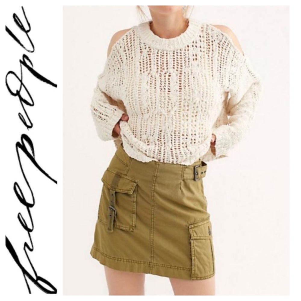 SALE Free people Erik Utility Buckle Skirt